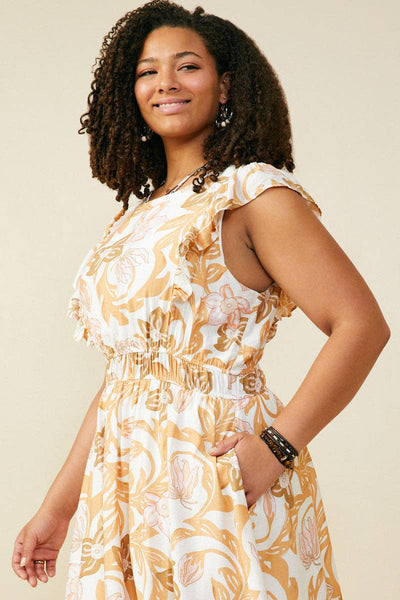 Floral Print Sleeveless Dress