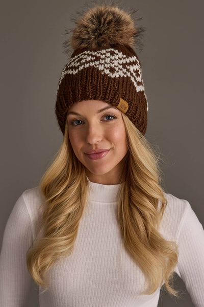 Brown & White Hat