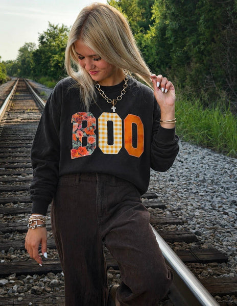 Boo Floral Sweatshirt 