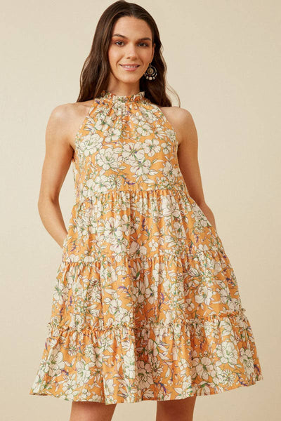 Floral Tiered Tank Dress