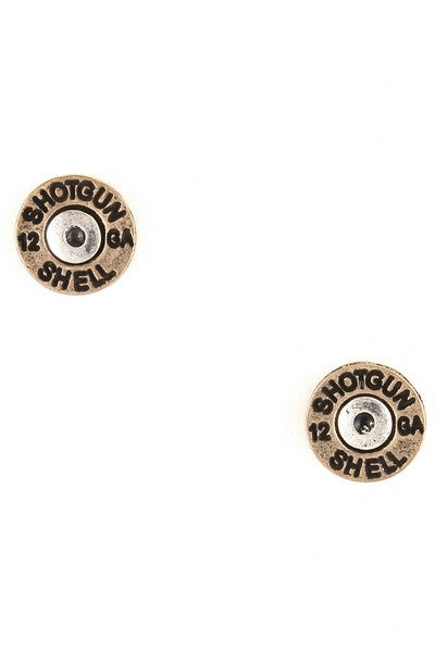 Shotgun Shell 12 GA earring studs