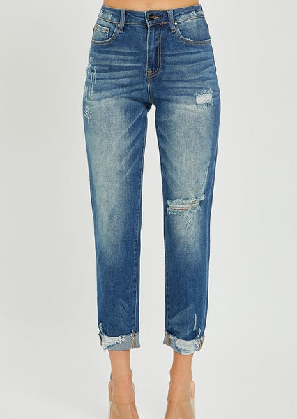 HIGH-RISE BOYFRIEND JEANS