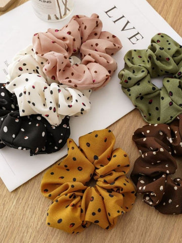Polka Dot Scrunchies