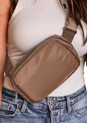 Waterproof Zipper Crossbody Bag