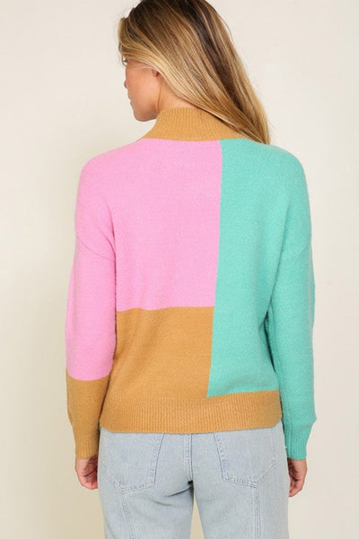 90's Raised Colorblock Sweater