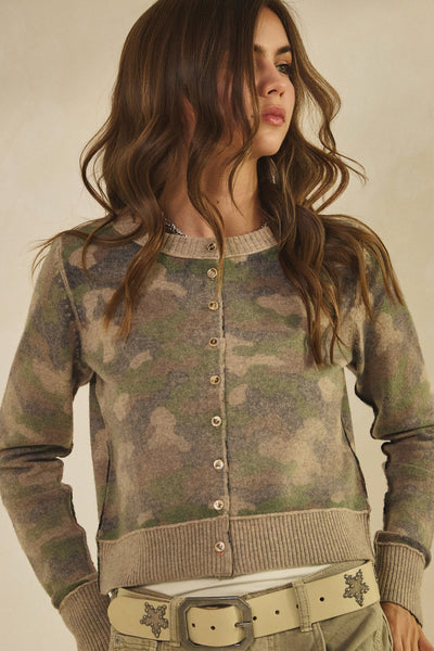 Camo Cardigan