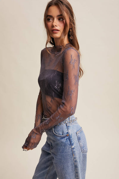 Midnight Lace Top