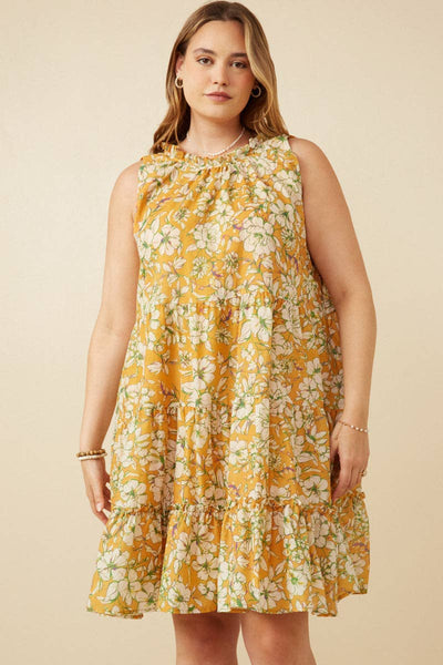 Floral Tiered Tank Dress