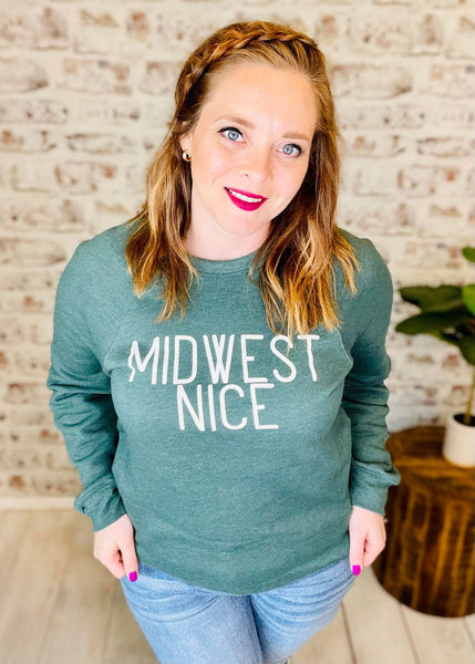 You Betcha' Midwest Nice Crewneck