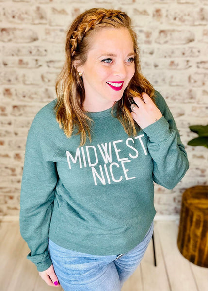 You Betcha' Midwest Nice Crewneck
