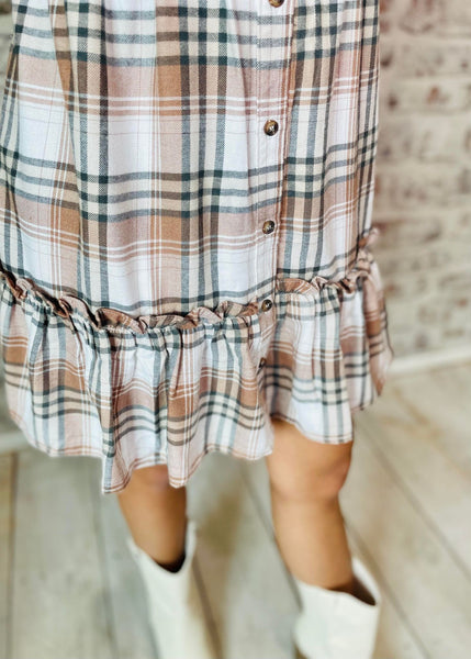 Plaid Shirt Dress