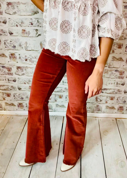 Chloe Tube Corduroy Flare-Junior