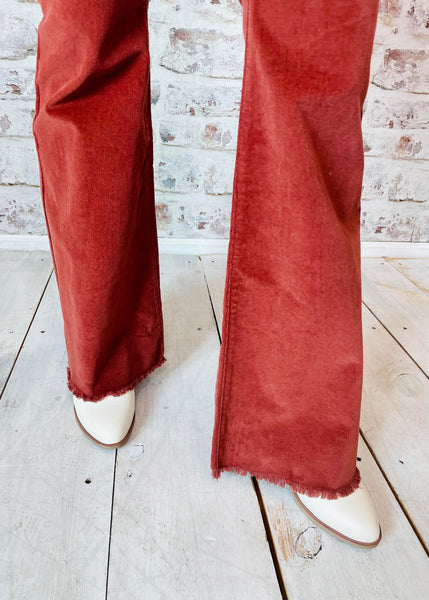 Chloe Tube Corduroy Flare-Junior
