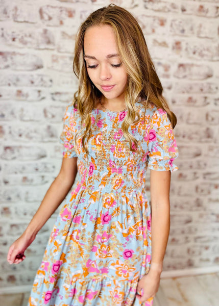 70's Knockout Smocked Dress