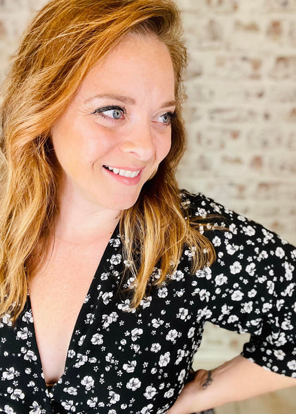 Fancy Meeting You Floral Blouse-PLUS
