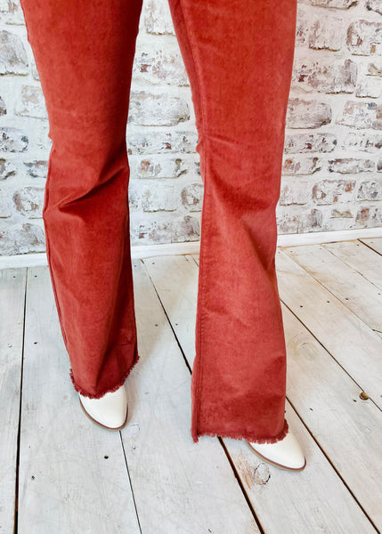 Chloe Tube Corduroy Flare-Junior