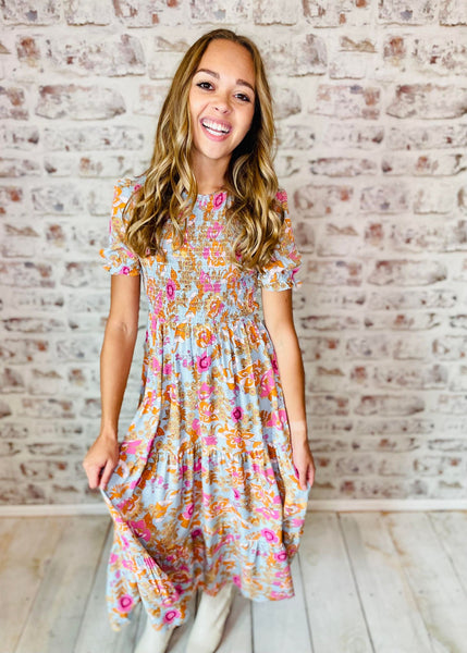 70's Knockout Smocked Dress