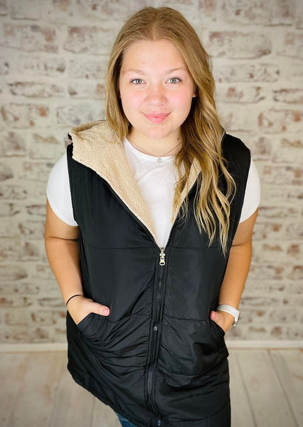 Longline Sherpa Vest