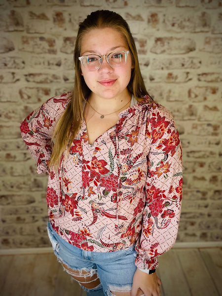 Floral Print Blouse