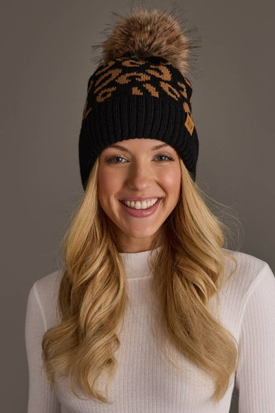 Black Leopard Hat