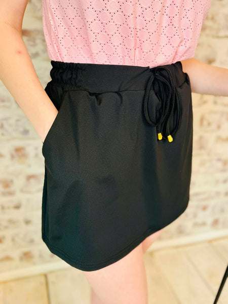 After Dark Black Skort
