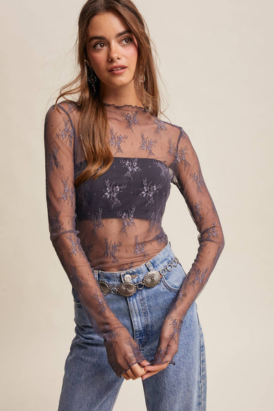 Midnight Lace Top