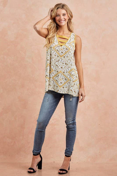 Honey Yellow Strappy Tank