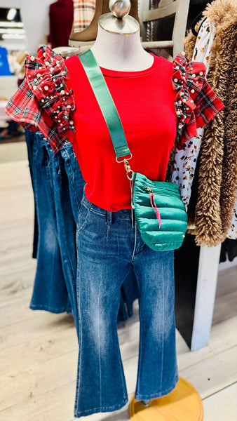 Red Holidazzle Pearl Top