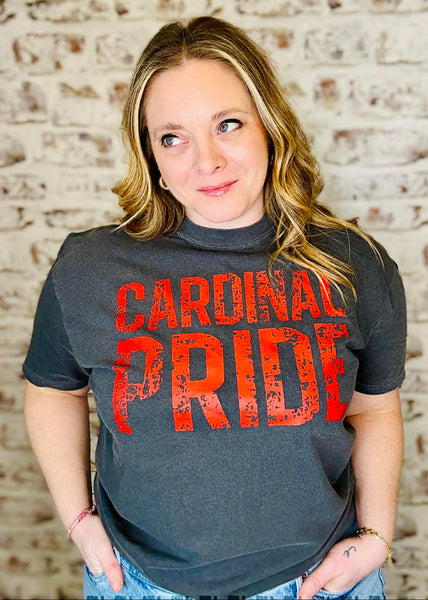 Grungy Cardinal Pride Tee