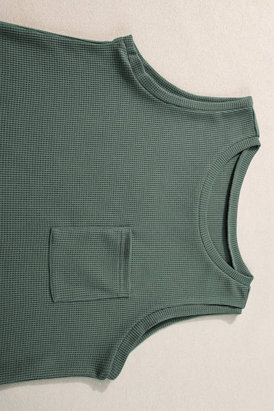 Waffle Knit Tank & Shorts Set