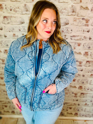 Plus Quilted Jacket