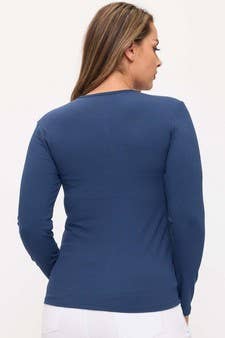 Ribbed Long Sleeve Plus Size