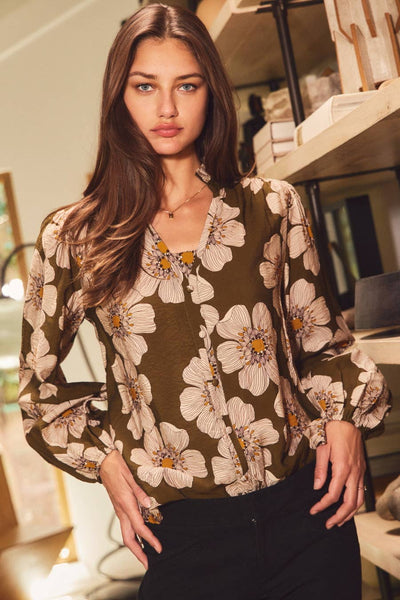 Boho Floral Blouse