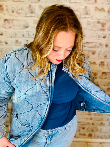 Plus Quilted Jacket
