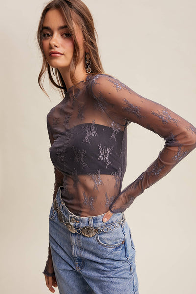 Midnight Lace Top