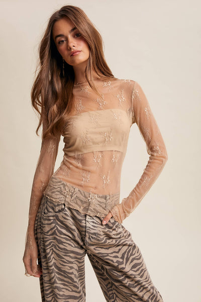 Midnight Lace Top