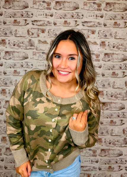 Camo Cardigan