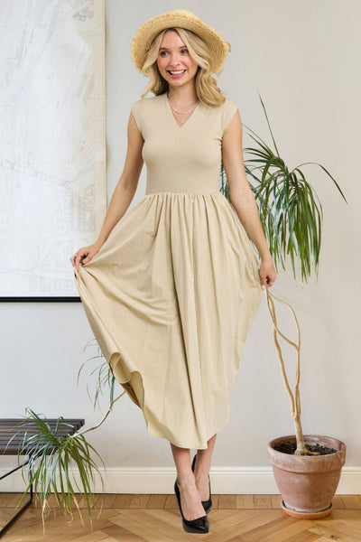 Mix Fabric dress