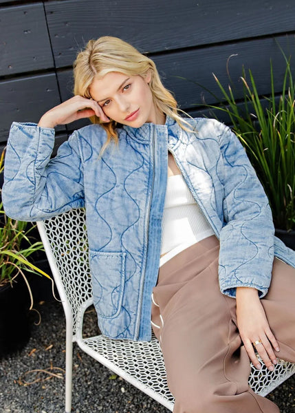 Plus Quilted Jacket