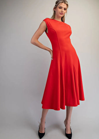 Streamlined Red Dress