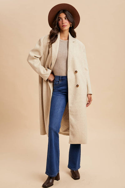 Double Breasted Duster Coat