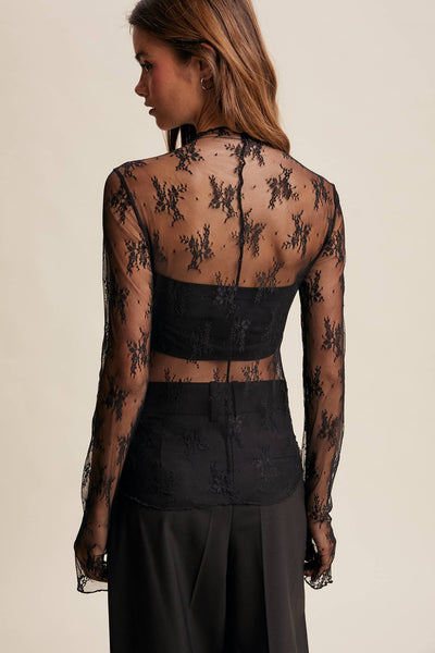 Midnight Lace Top