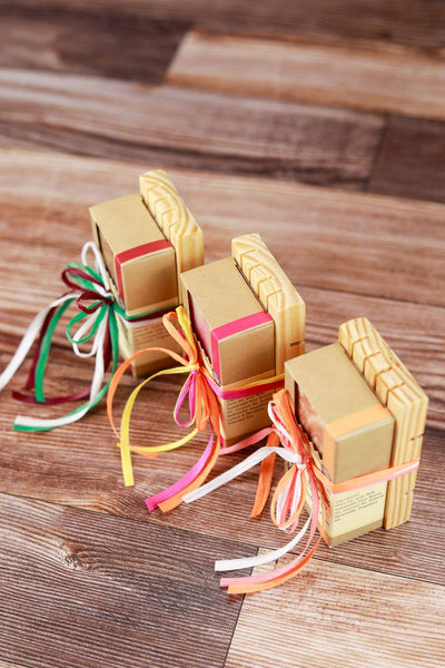 Gift Set | Wooden Soap Dish with Goat Milk Soap