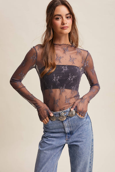 Midnight Lace Top
