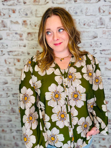 Boho Floral Blouse