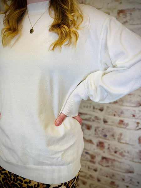 Cream Knit Sweater
