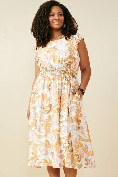 Floral Print Sleeveless Dress