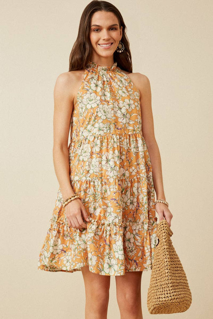 Floral Tiered Tank Dress