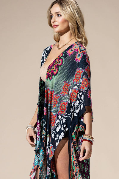 Bright Multi Kimono