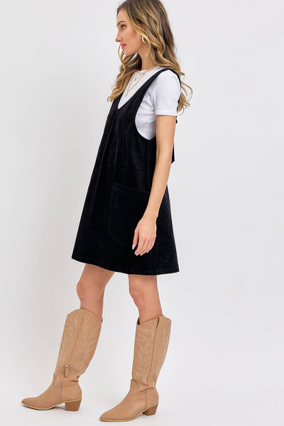 Overall Corduroy Dress